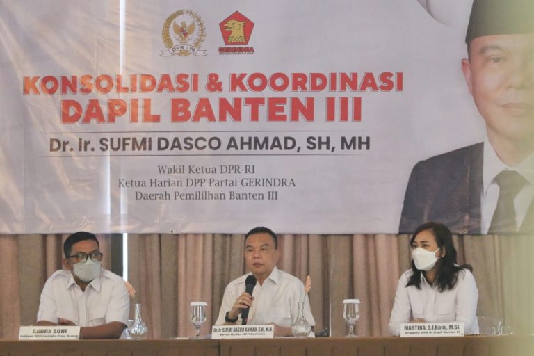 Jemput Kemenangan Pemilu 2024, Ketua Harian Gerindra: Semua Elemen Harus Gerak 4 dasco