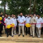 warga jorong padukuan menyambut berdirinya tower bts telkomsel di nagari padukuan kecamatan koto salak kabupaten dharmasraya