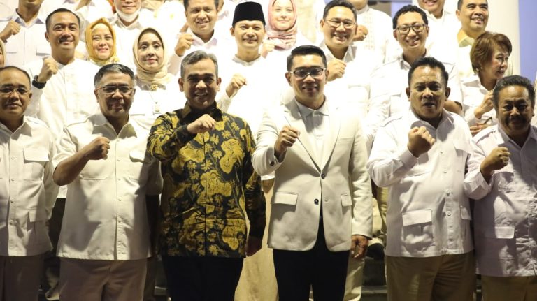 Bawa Anggota DPR Dapil Jabar, Gerindra Siap Bantu Pembangunan Bersama Gubernur 4 RK