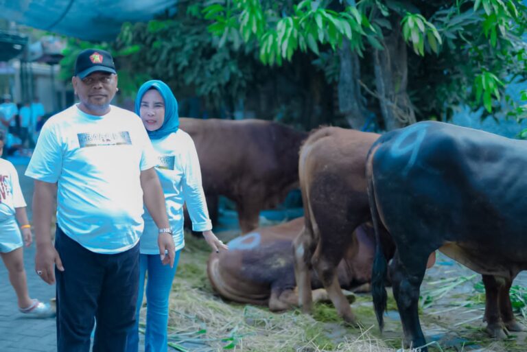 Diiringi Takbir dan Doa Prabowo Presiden, Pasutri Politisi Gerindra Sidoarjo Sembelih 9 Ekor Sapi 4 WhatsApp Image 2023 07 01 at 09.58.40