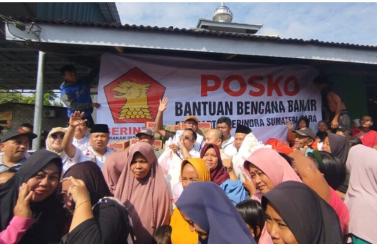 Gerindra Sumut Hadir untuk Korban Banjir Langkat, Salurkan Bantuan Seribu Paket Sembako 4 Screenshot 433
