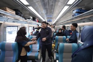 Mudik Gratis Mas Kawe Berangkatkan Dua Rangkaian Kereta Pemudik dari Stasiun Pasar Senen dan Stasiun Gambir 7 IMG 20260316 WA0082
